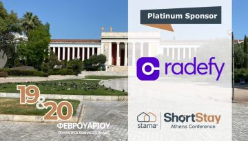 Η Radefy στο Short Stay Athens Conference 2026: Αυτοματισμοί, ασφάλεια & εξοικονόμηση για καταλύματα